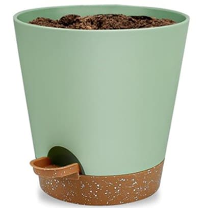 Mason Bee Clay Soil Kit | Self-Watering Pot, Water Reservoir, cotton wick and 8oz. Clay soil is crucial.