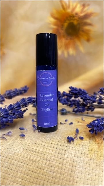 Sunshine & Lavender English Lavender Essential Oil 10ml Roll-on Pure & Natural | 100% Therapeutic Grade | 10ml | Roll-on