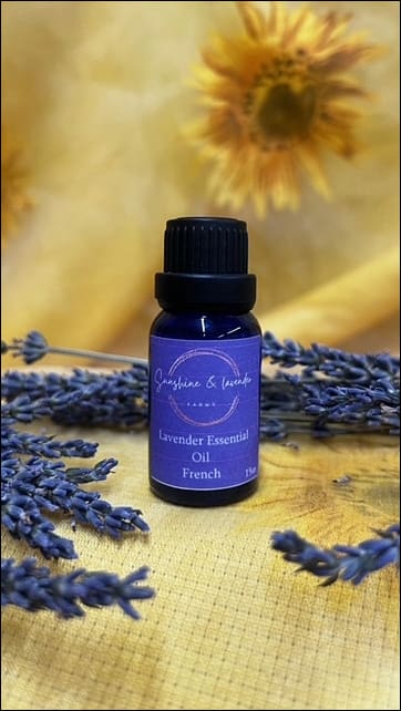 Sunshine & Lavender French Lavender Essential Oil Pure & Natural | 100% Therapeutic Grade | 15ml | Drop Bottle