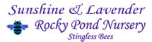 Sunshine and Lavender Rocky Pond Nursery –  Lavender Oil and Stingless Bees for Sale Logo